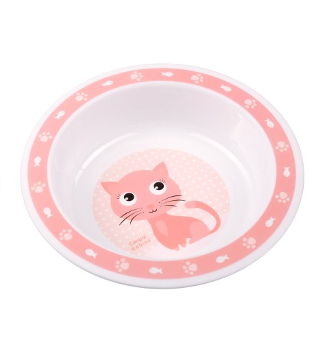 Canpol babies - miska 270ml CUTE ANIMALS | 4/412 Pink